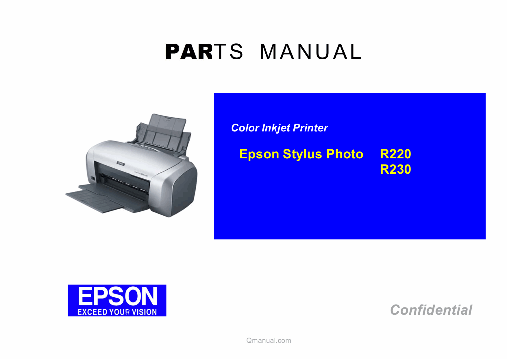 EPSON StylusPhoto R220 R230 Parts Manual-1